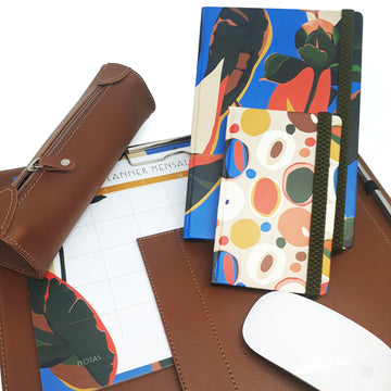 Bloco Planner Mensal Floral Paris – 1 Ano e Meio